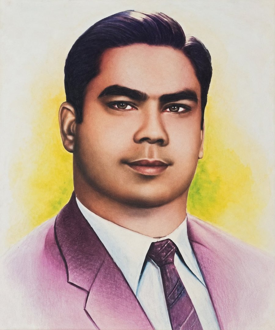 Portrait of the late Mr. Khalid Mehmood Lone